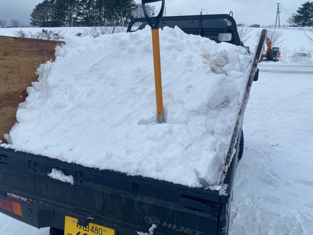 歯医者さんの排雪！秋田市除雪・排雪！