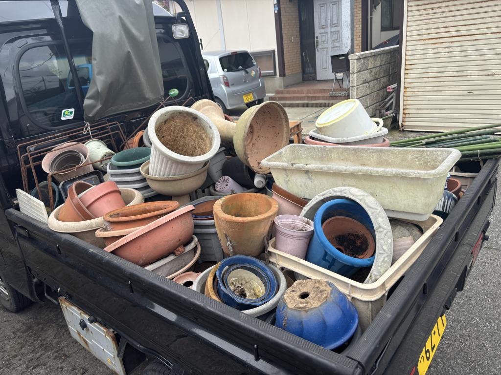 秋田市不用品処分作業！